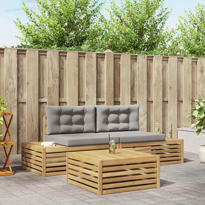 3 Stuk Buiten bankenset Polyester Wit