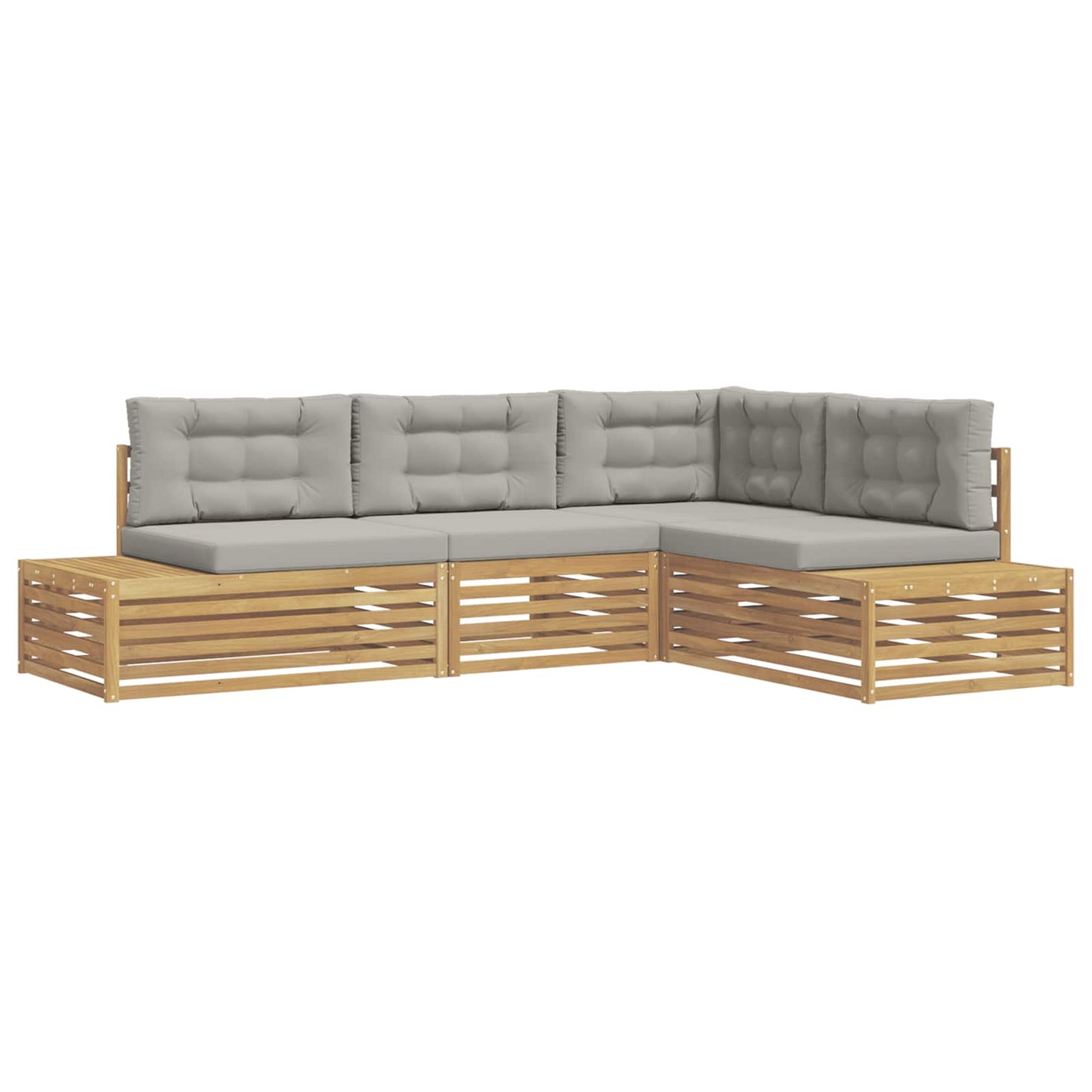 4 Stuk Buiten bankenset Polyester Wit