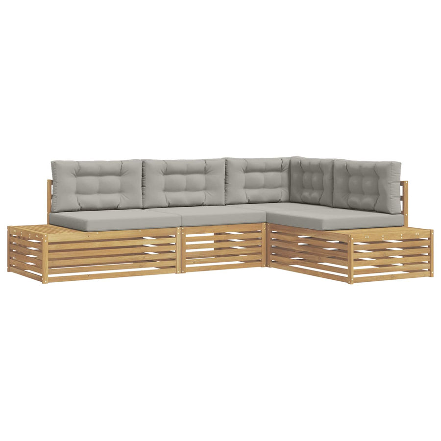 4 Stuk Buiten bankenset Polyester Wit
