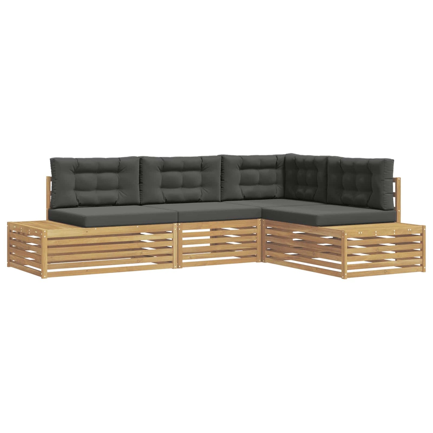 4 Stuk Buiten bankenset Polyester Wit