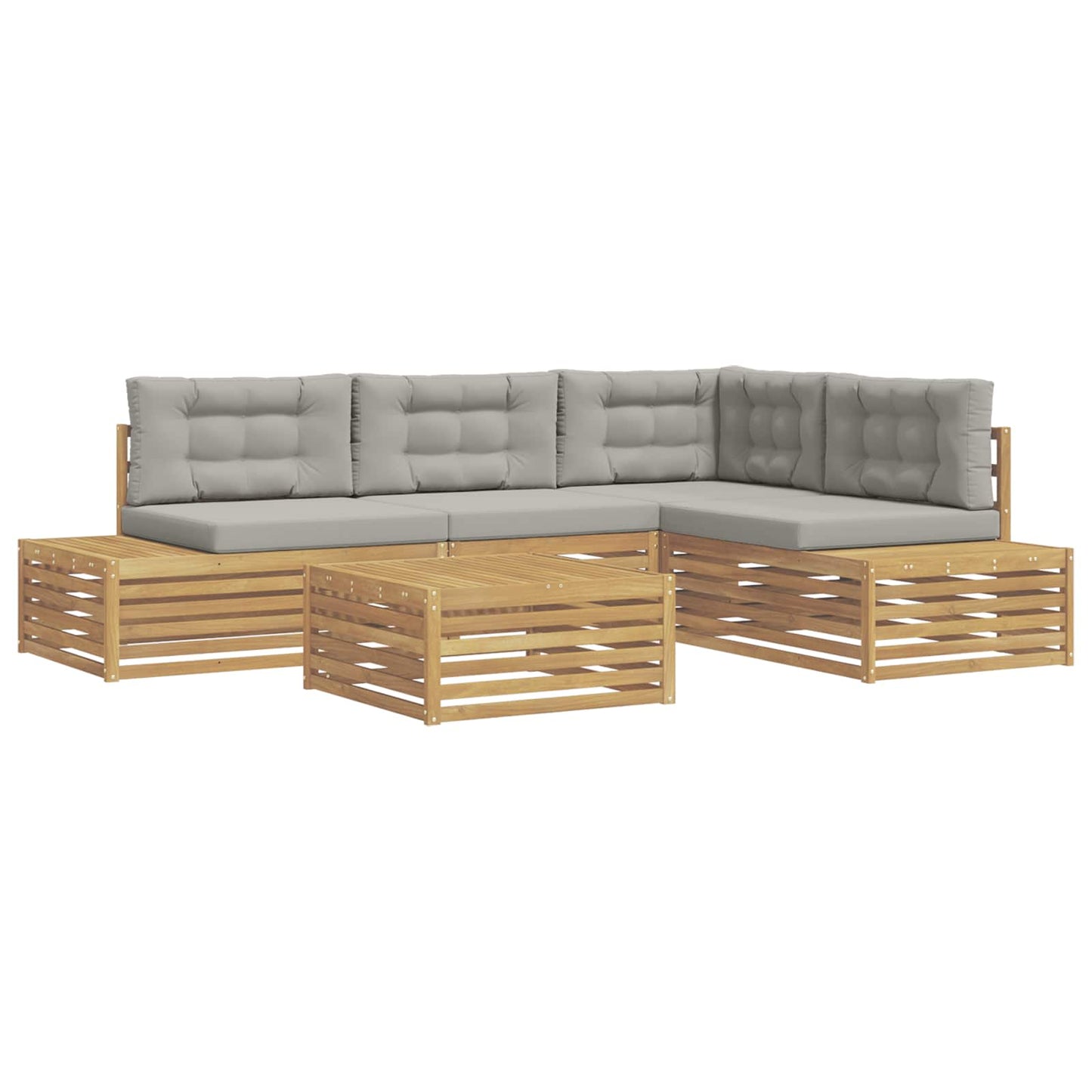5 Stuk Buiten bankenset Polyester Wit