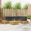 5 Stuk Buiten bankenset Polyester Wit