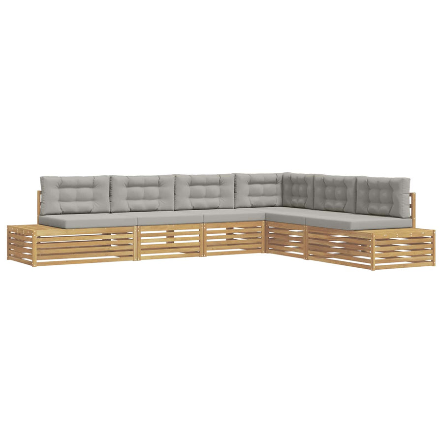 6 Stuk Buiten bankenset Polyester Wit