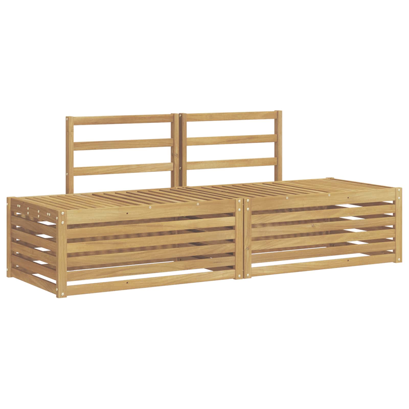 Buiten bankenset 3 Stuk Wit 182,5 x 63 x 73 cm