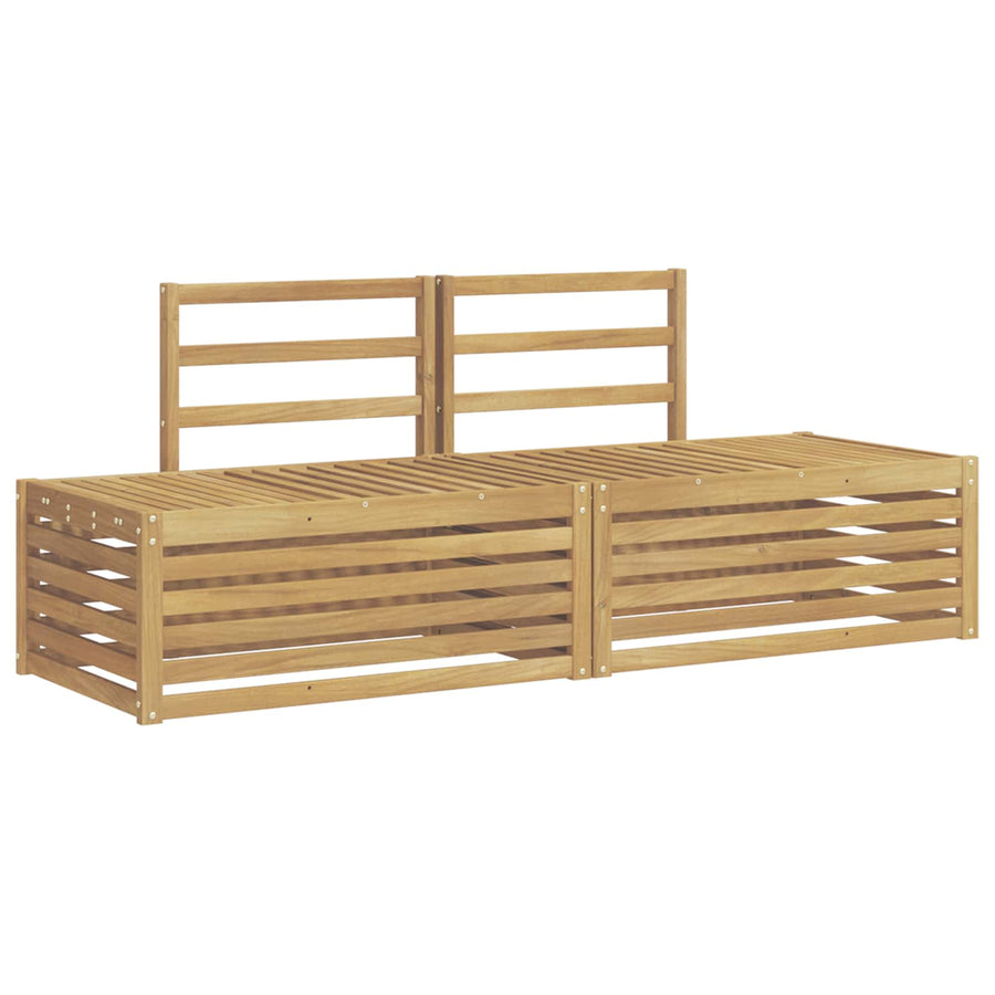 Buiten bankenset 3 Stuk Wit 182,5 x 63 x 73 cm