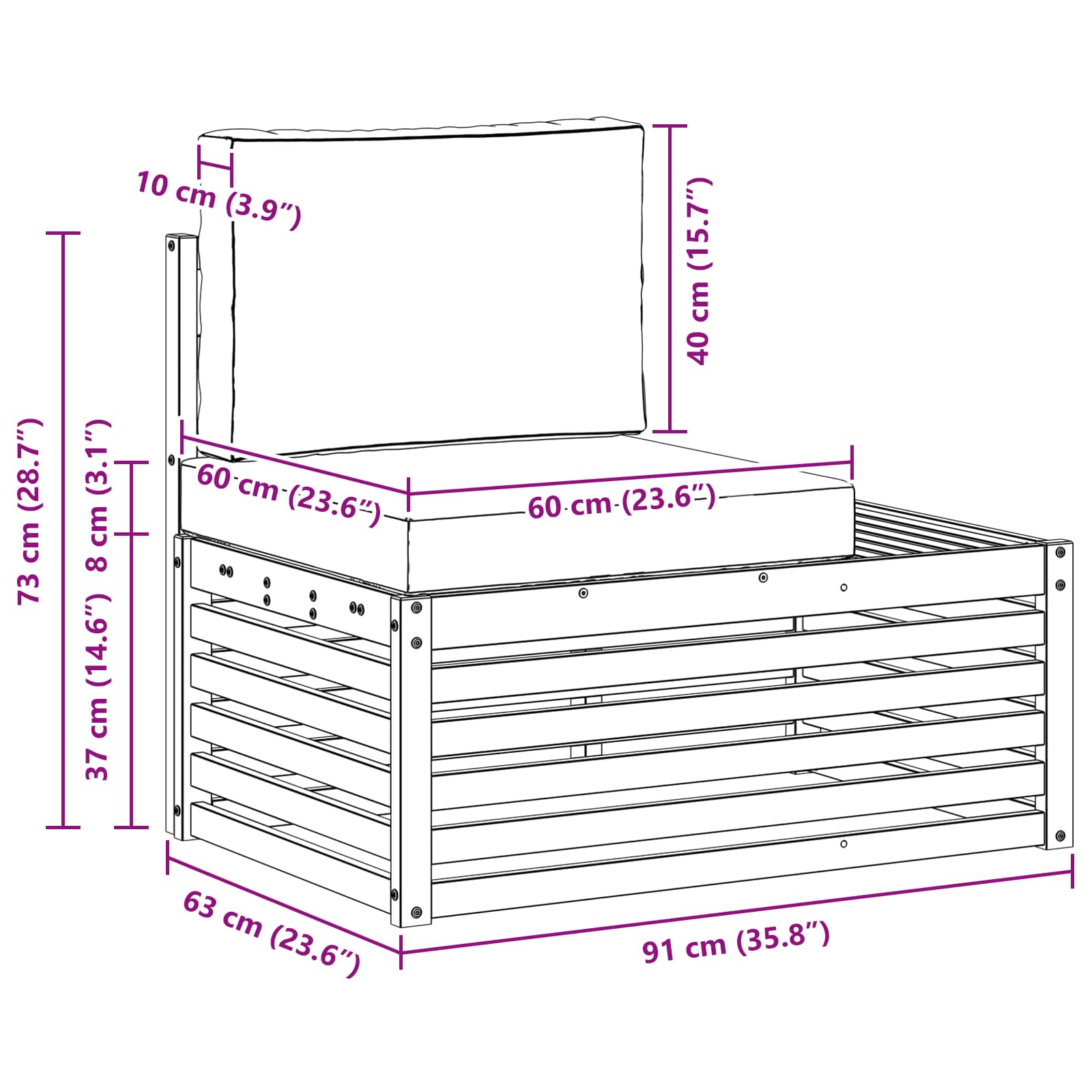 Sofa-Sets 3 Stuk 182,5 x 63 x 73 cm