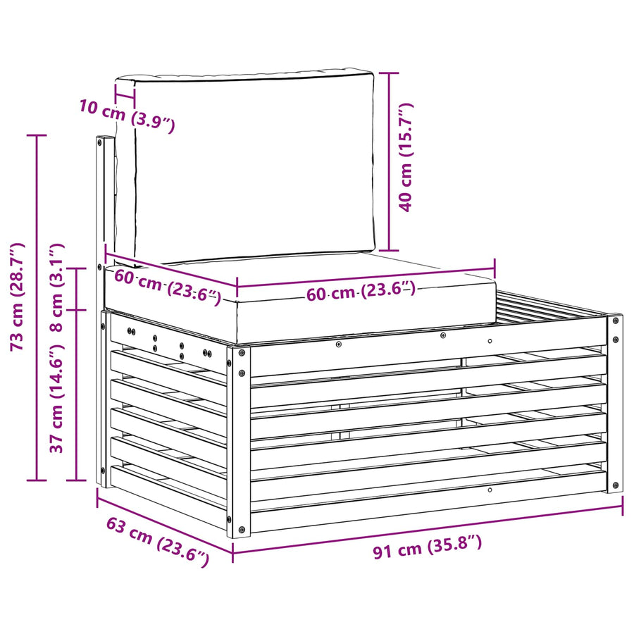 Sofa-Sets 3 Stuk 182,5 x 63 x 73 cm