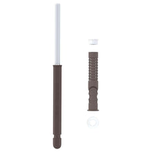 Vloeiende planken steunen 12 pcs Bruin Ø10 x 170 mm Staal