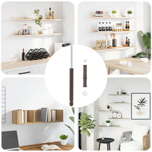 Vloeiende planken steunen 12 pcs Bruin Ø12 x 190 mm Staal