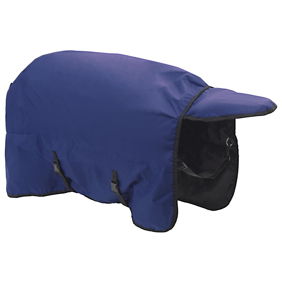 Paardendeken Donkergroen en Zwart 155 cm Polyester