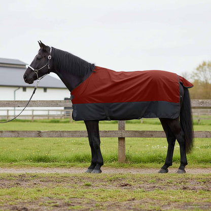 Paardendeken Donkergroen en Zwart 95 cm Polyester