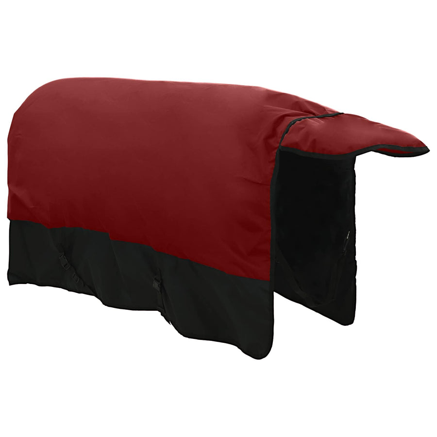 Paardendeken Donkergroen en Zwart 135 cm Polyester