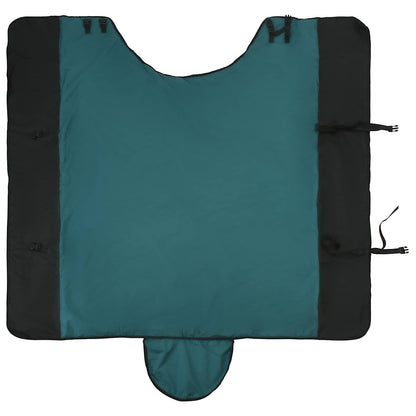 Paardendeken Donkergroen en Zwart 75 cm Polyester