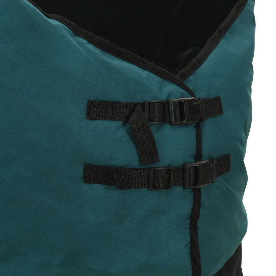Paardendeken Donkergroen en Zwart 105 cm Polyester
