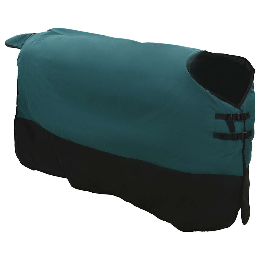Paardendeken Donkergroen en Zwart 105 cm Polyester