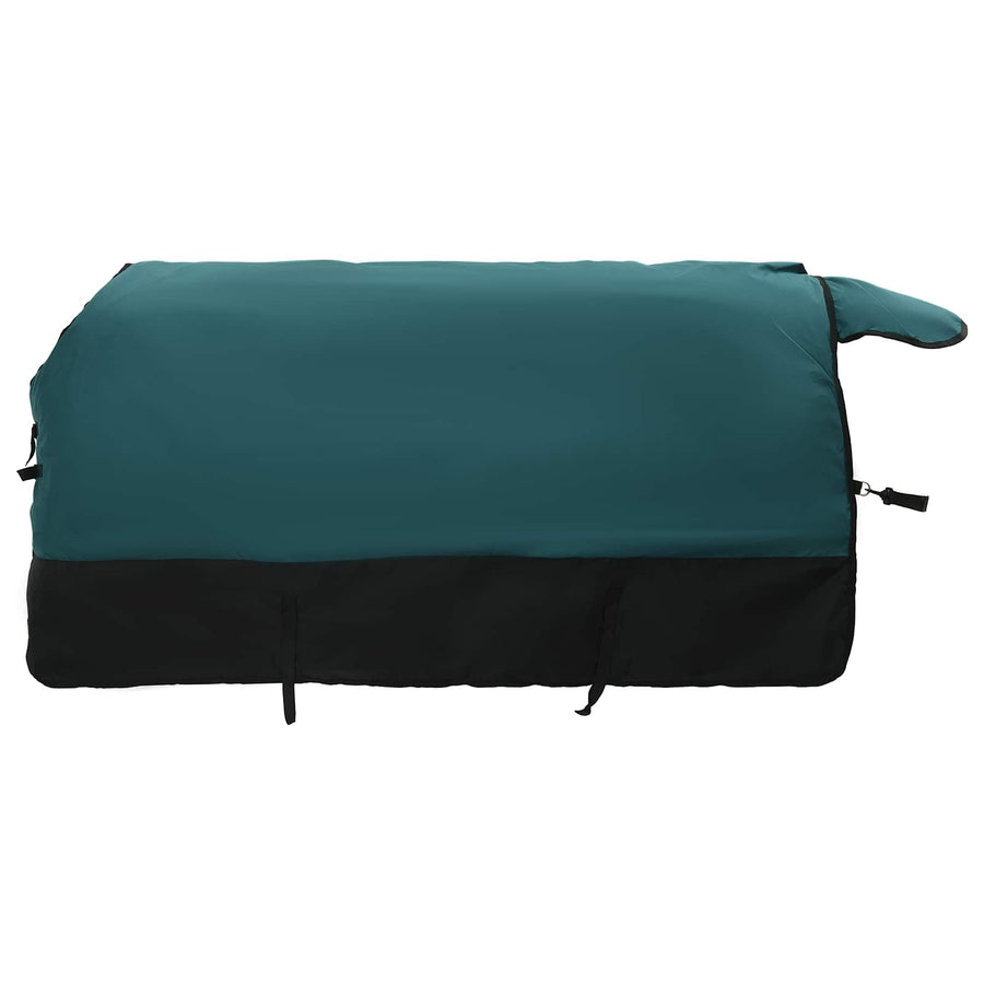 Paardendeken Donkergroen en Zwart 105 cm Polyester