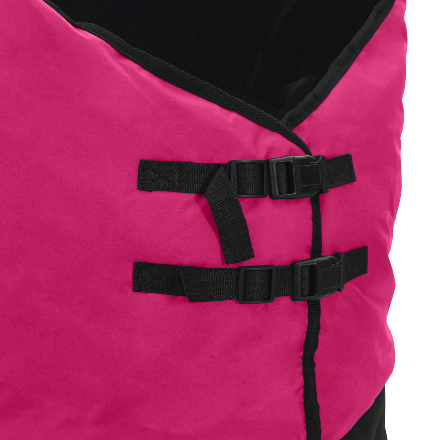 Paardendeken Roze en Zwart 115 cm Polyester