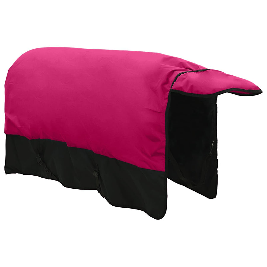 Paardendeken Roze en Zwart 115 cm Polyester