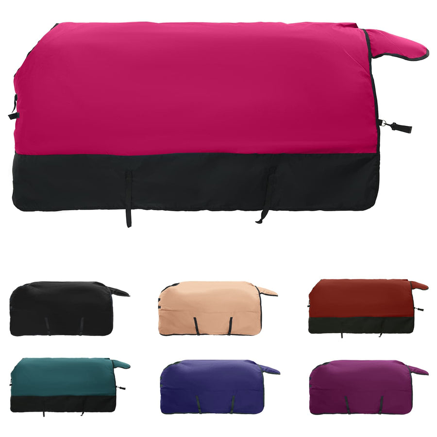 Paardendeken Roze en Zwart 165 cm Polyester