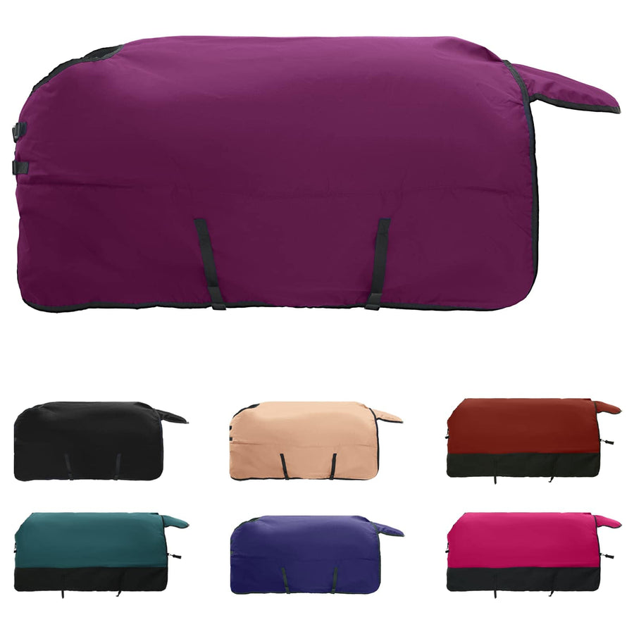 Paardendeken Donkergroen en Zwart 75 cm Polyester