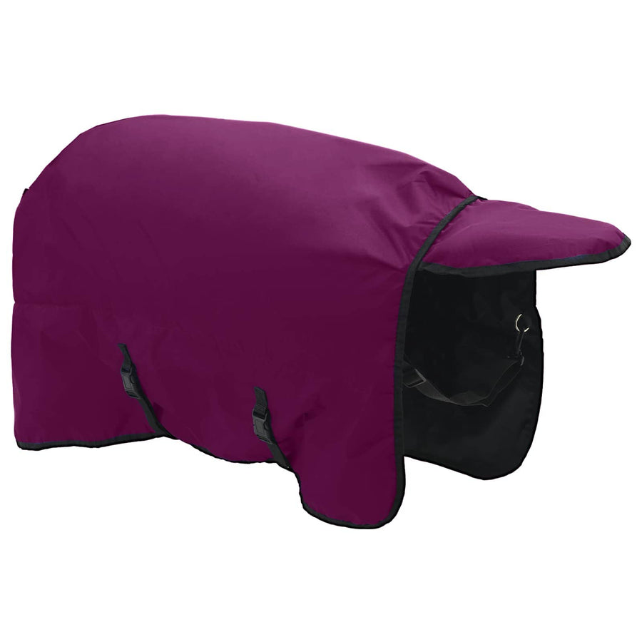 Paardendeken Donkergroen en Zwart 95 cm Polyester