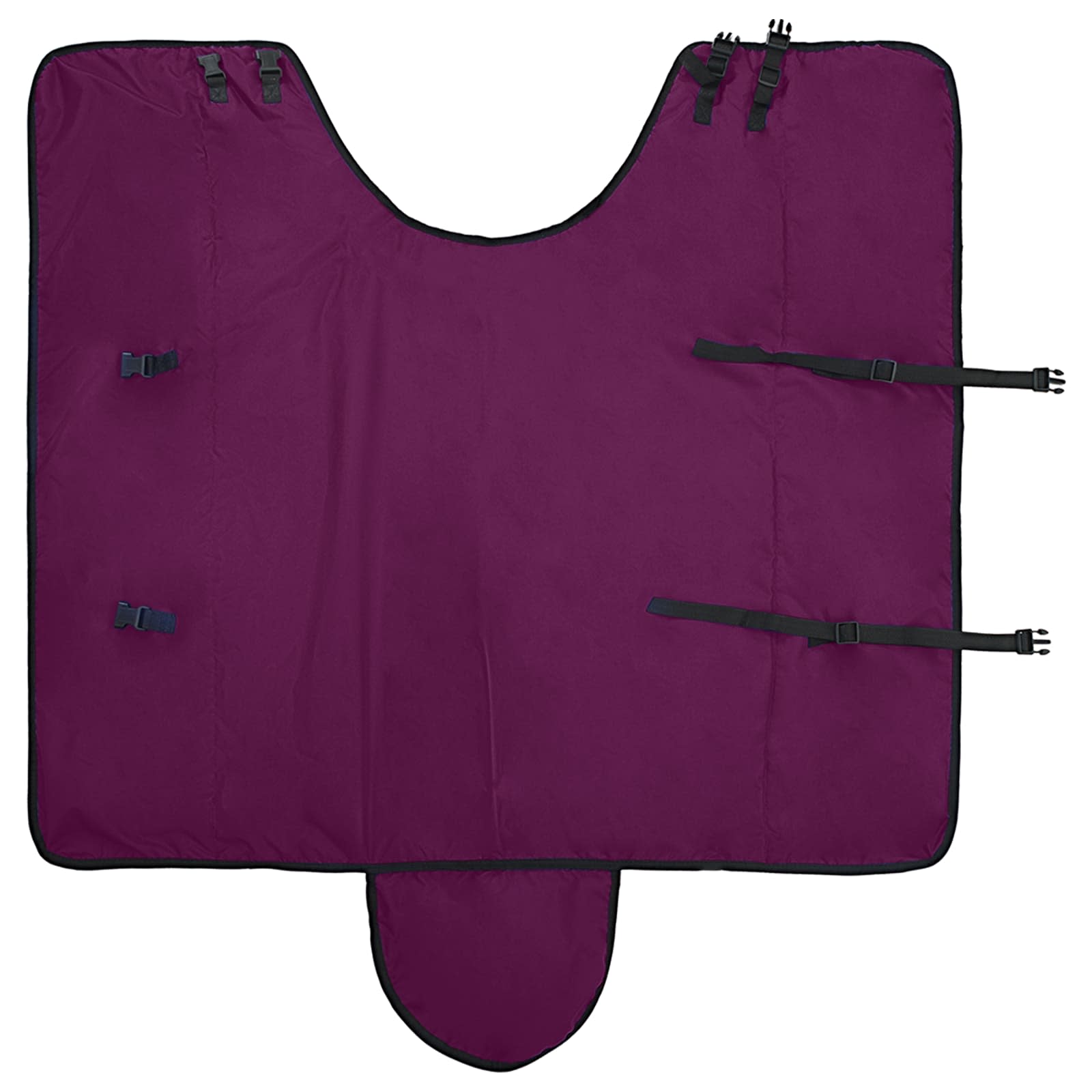 Paardendeken Donkergroen en Zwart 165 cm Polyester