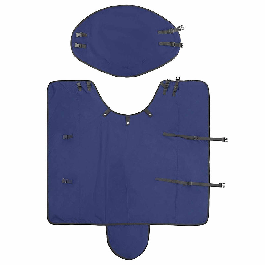 Paardendeken Donkergroen en Zwart 75 cm Polyester