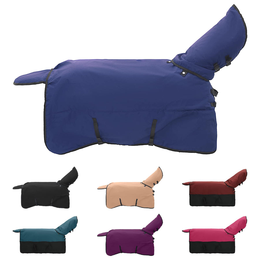 Paardendeken Donkergroen en Zwart 125 cm Polyester