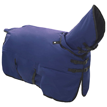 Paardendeken Donkergroen en Zwart 145 cm Polyester