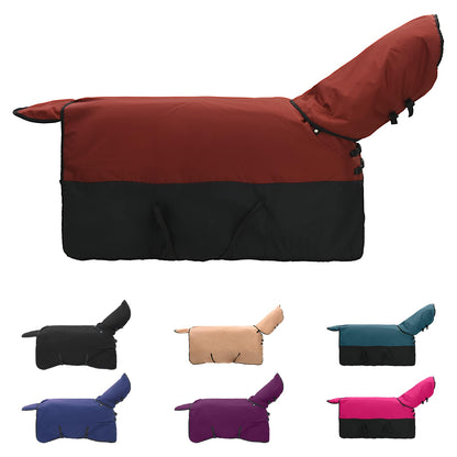 Paardendeken Donkergroen en Zwart 95 cm Polyester
