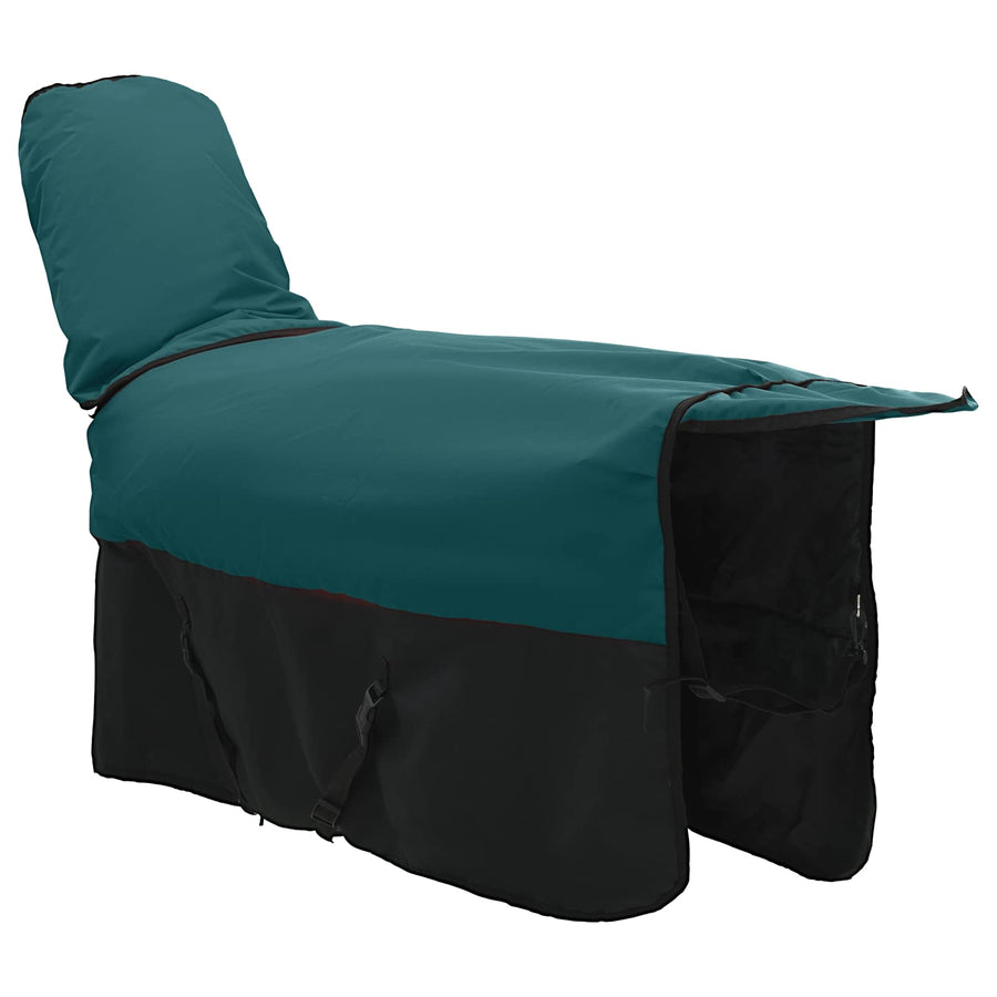 Paardendeken Donkergroen en Zwart 85 cm Polyester