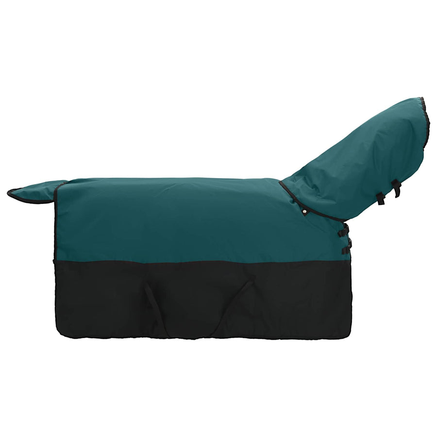 Paardendeken Donkergroen en Zwart 95 cm Polyester