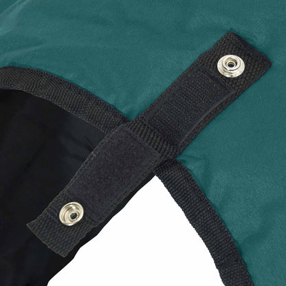 Paardendeken Donkergroen en Zwart 145 cm Polyester