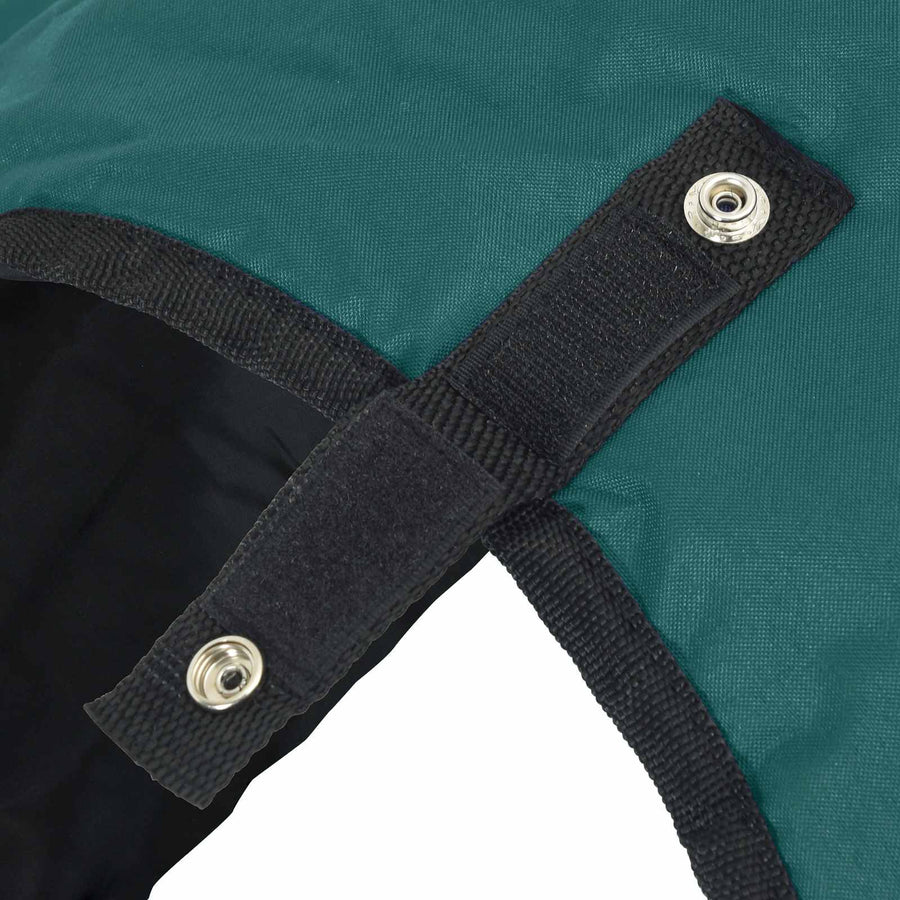 Paardendeken Donkergroen en Zwart 145 cm Polyester