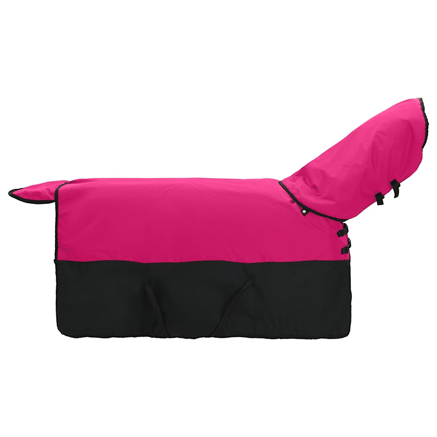 Paardendeken Roze en Zwart 95 cm Polyester