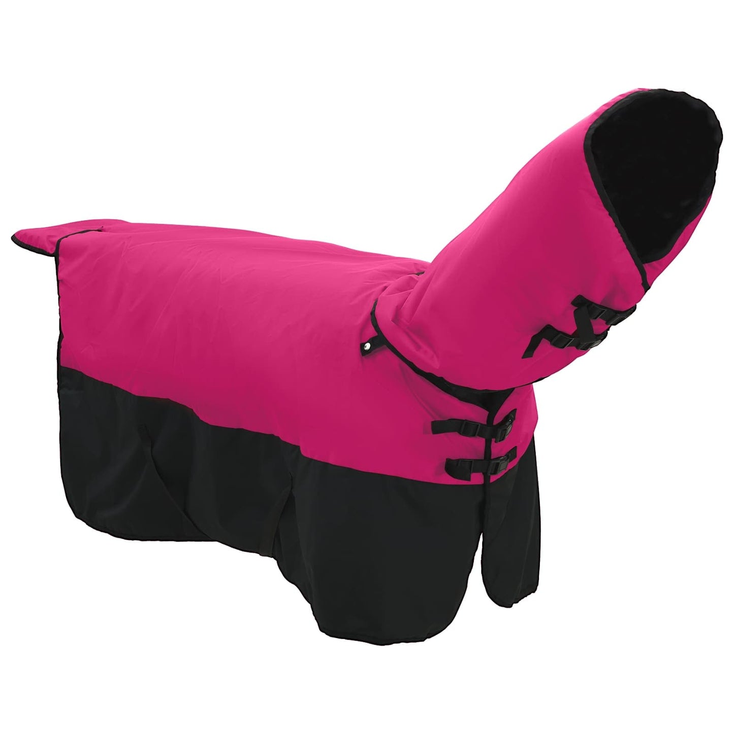 Paardendeken Roze en Zwart 135 cm Polyester