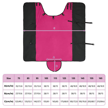 Paardendeken Roze en Zwart 135 cm Polyester