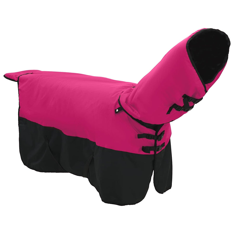 Paardendeken Roze en Zwart 165 cm Polyester
