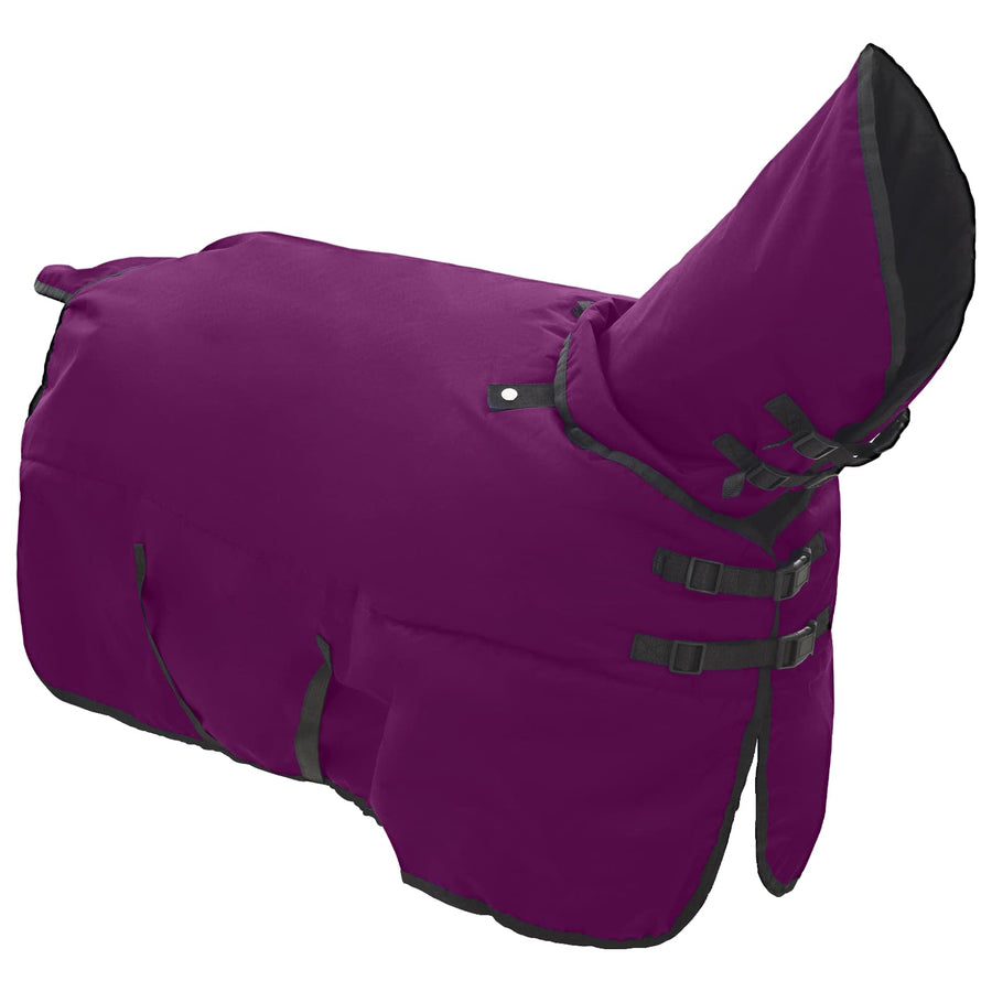 Paardendeken Donkergroen en Zwart 105 cm Polyester
