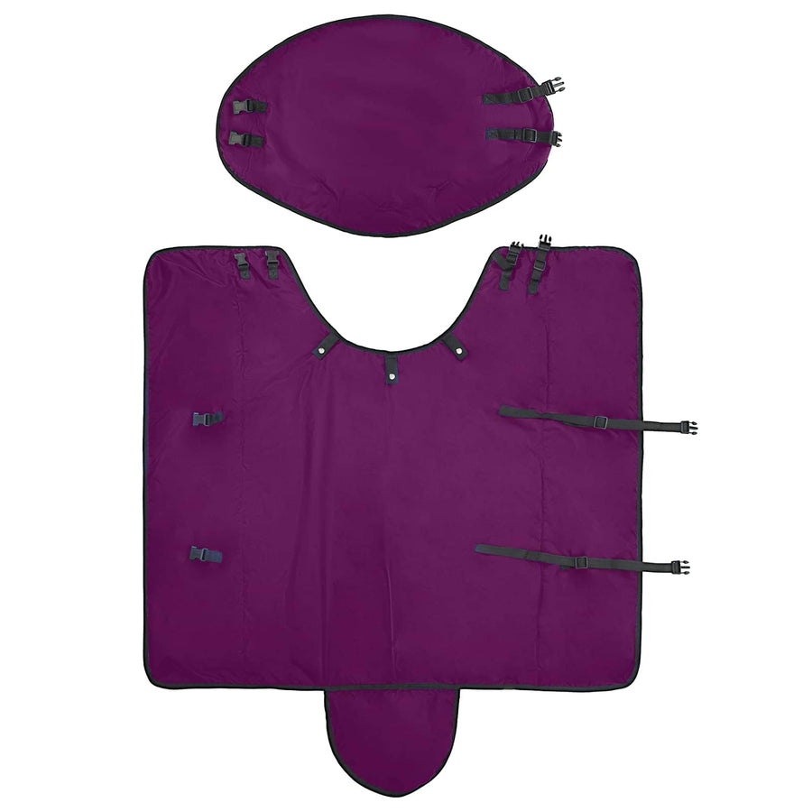 Paardendeken Donkergroen en Zwart 105 cm Polyester