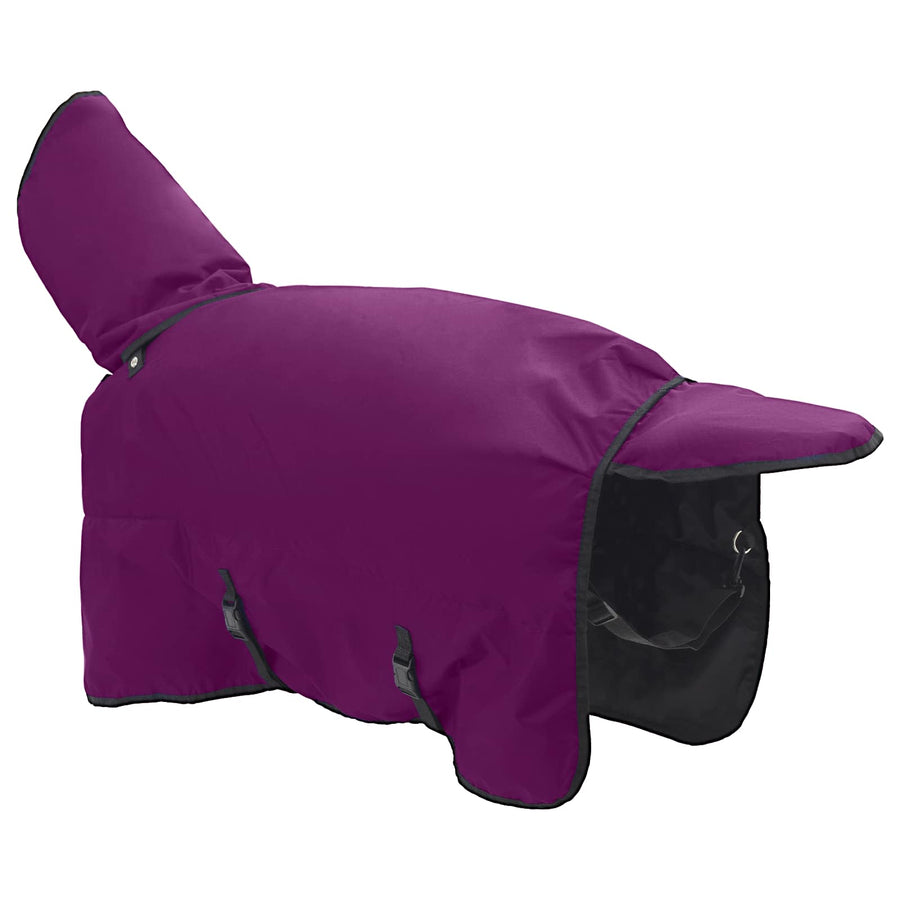 Paardendeken Donkergroen en Zwart 125 cm Polyester