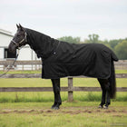 Paardendeken 165 cm polyester donkergroen zwart