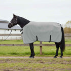 Paardendeken lichtgrijs roze polyester