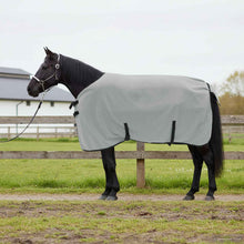 Paardendeken Volledig Lichtgrijs en Roze Polyester