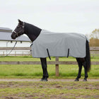 Paardendeken lichtgrijs roze polyester