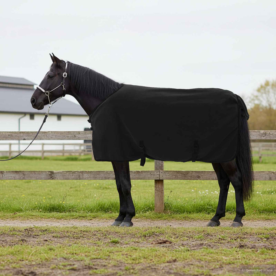 Paardendeken Zwart Polyester