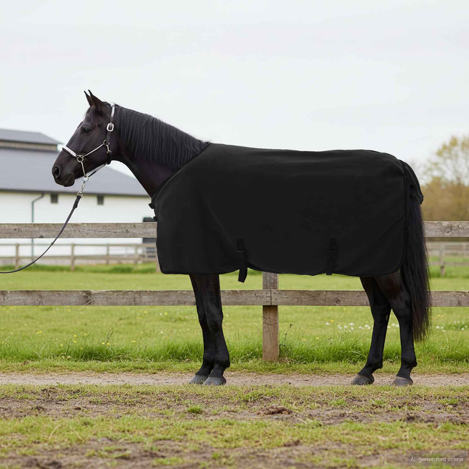 Paardendeken Zwart Polyester