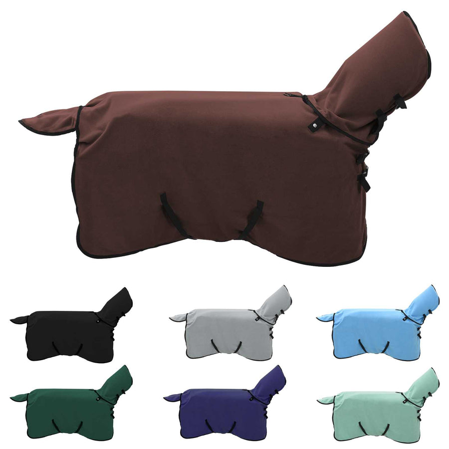 Paardendeken Volledig Donkerbruin Polyester