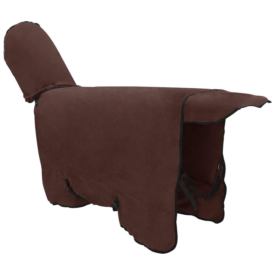 Paardendeken Volledig Donkerbruin 145 cm Polyester
