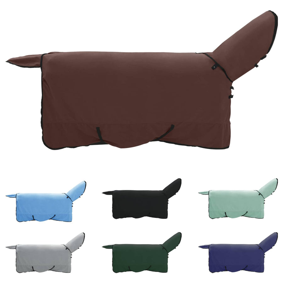 Paardendeken Volledig Donkerbruin 145 cm Polyester
